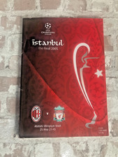 CHAMPIONS LEAGUE FINAL 2005 PROGRAMME AC Milan v Liverpool Istanbul. No ticket *