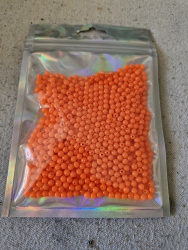 1000 4mm beads - 4mm, fluro