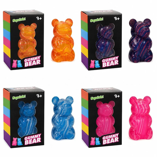 Gummy bear squishy stress ball - gummy,