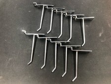 10pcs Slatwall Hooks Retail Display Shop Hooks Board Hooks Chrome 100mm (4-inch)