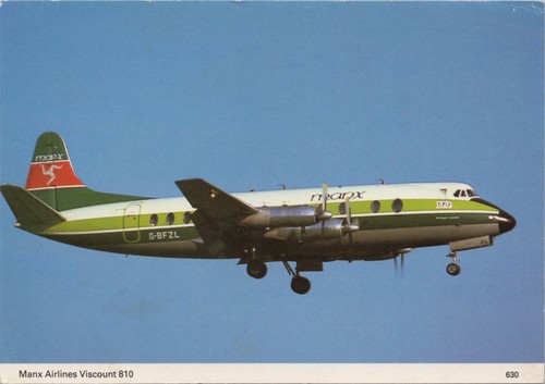 Manx airlines vickers viscount - manx,