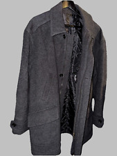 BHS VINTAGE GREY WOOL /CASHMERE BLEND WINTER BOMBER JACKET M  (UK 40/42)