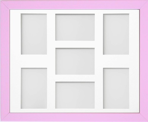 Pink multiple photo frames - pink,