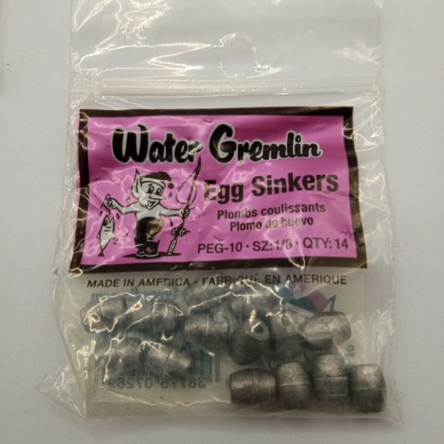 Water gremlin egg sinkers oz - water,