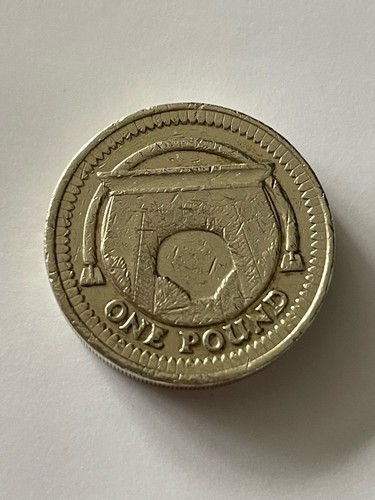 Pound coin egyptian arch - coin,