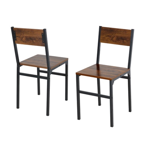 Pcs retro dining chairs - 2,