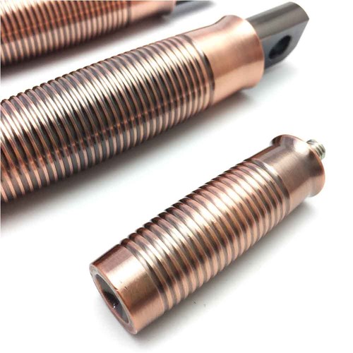 Retro brass foot pegs - retro, +