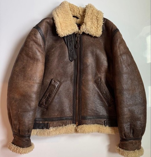 Schott sheepskin leather - b3,