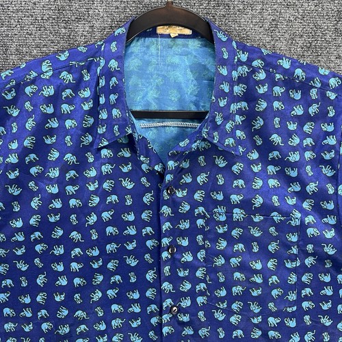 Vtg thai silk button - vtg, shirt