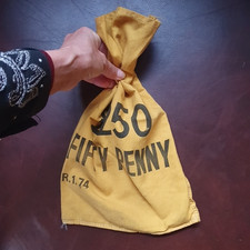 Vintage Cloth Bank Bag Banking