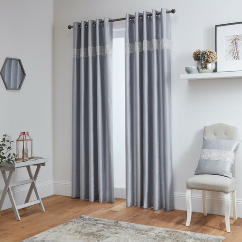 Diamante curtains pair - diamante,