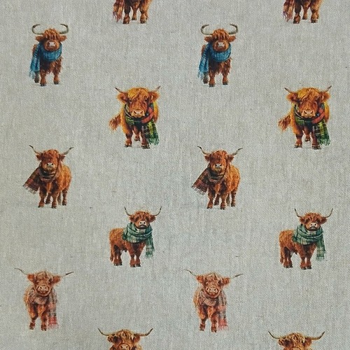 Cotton rich linen look fabric - rich,