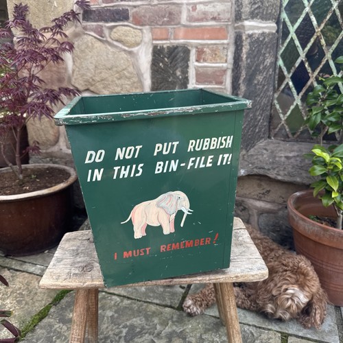 Vintage waste paper bin - waste,