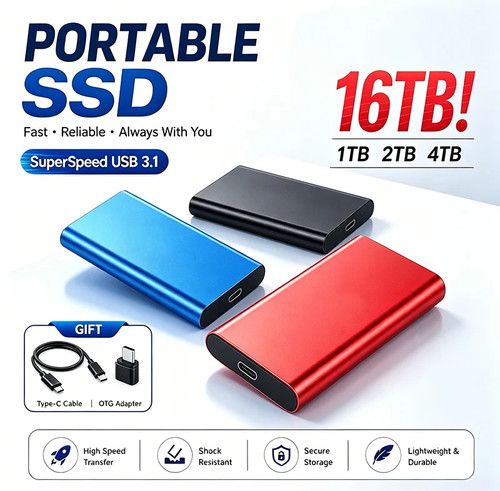 Portable ssd external hard - external,