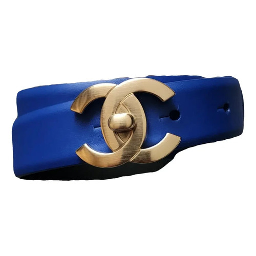 Chanel royal blue leather - royal,