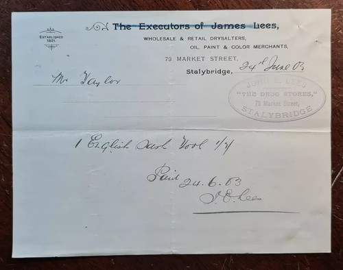 1903 john lees the - 1903, drug