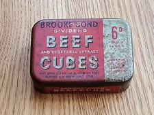 Brooke Bond Beef and Vegetable Extract Cubes Tin Vintage Tins circa 1930s