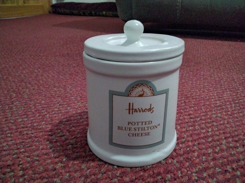 Harrods blue stilton jar - harrods,