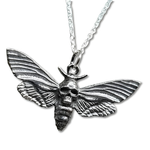 Deaths head hawk moth - moth, necklace