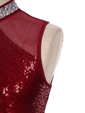 Women Sequin Fringed Leotard