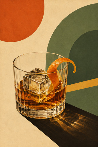 Mid century whiskey - 65., poster
