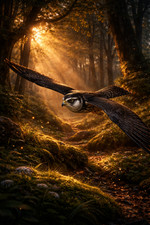 Peregrine Falcon Wall Print A4