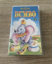 Walt Disney Classics Dumbo VHS Video Tape Released 1990’s Vintage 