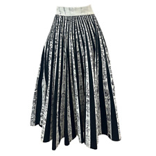 Vintage Lavable 1950s Full Circle Mexican Artistic Abstract Symbol Skirt