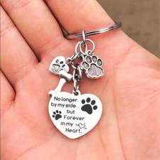 Pet Dog Keychain Paws Dog
