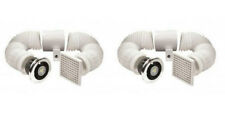 2 x Vent Axia 441424 Lo-Carbon Vent-a-Light In-Line Extract Fan with Light Timer