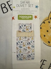 Safari  Toddler Duvet Cover Pillow Bed set Cot & Cot Bed Bedding