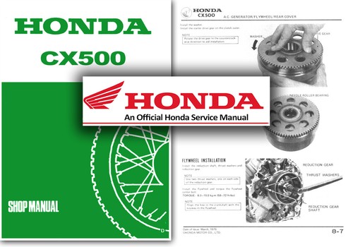 Honda cx500 workshop manual - workshop, cx