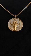 Greek Mythology Hecate Goddess Necklace, Deity Coin Pendant, Pagan God  Jewelry