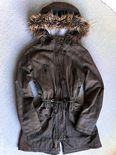 Vintage faux fur hood - , with