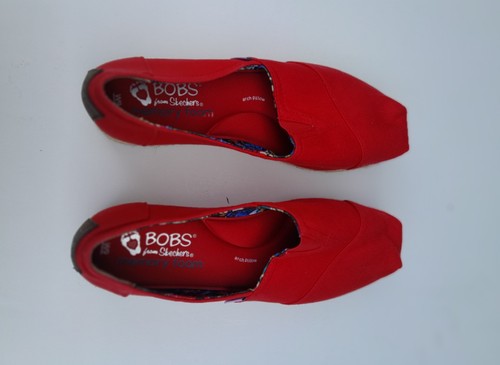 Skechers bobs red slip - red, on