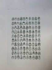 rare TOM PHILLIPS RA Limited Edition large ETCHING "Heads" Dante 62/110