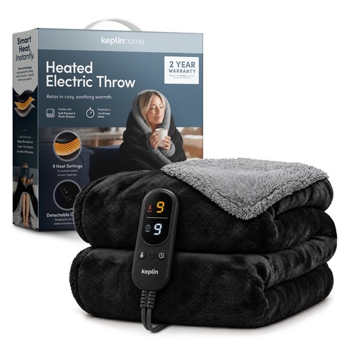 Keplin electric heated throw - electric,