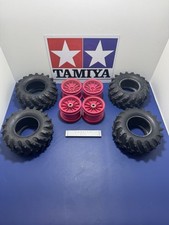 Tamiya Vintage Bush Devil Wheels Tyres Vvgc Rc Car Spares Monster Racer King Cab