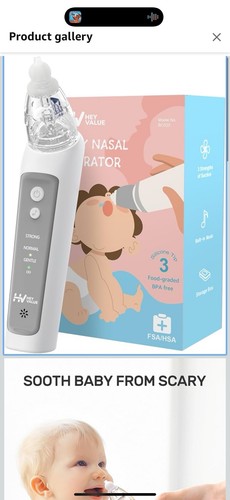 Nasal aspirator for baby nose - aspirator,