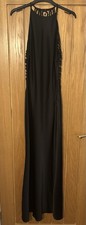 ZARA Black Satin Halterneck