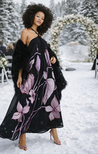 ASOS Womens Black Midi Dress