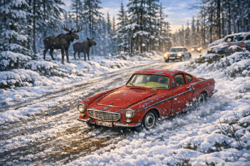 Vintage corgi 228 volvo p1800 - vintage,