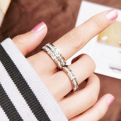 Titanium steel rings - steel, men