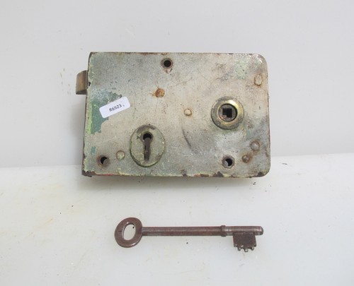 Antique iron door latch - latch, rim