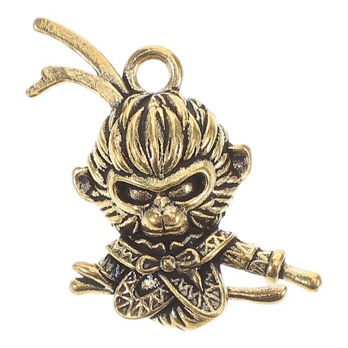 Monkey statue metal brass - metal,