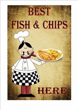 Fish chips cafe sign - chips,