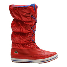 LACOSTE Snow Boots Red Synthetic Womens UK 6