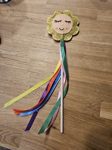 Handmade flower wand - handmade,
