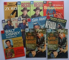 Dell comic #933,986,986,992,993,993,994,996,997,1000,1000 (1958-1959) Most VG-FN