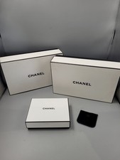 Chanel Gift Box Joblot Bundle White & Black Print 2 x Large 1 x Small Home Decor